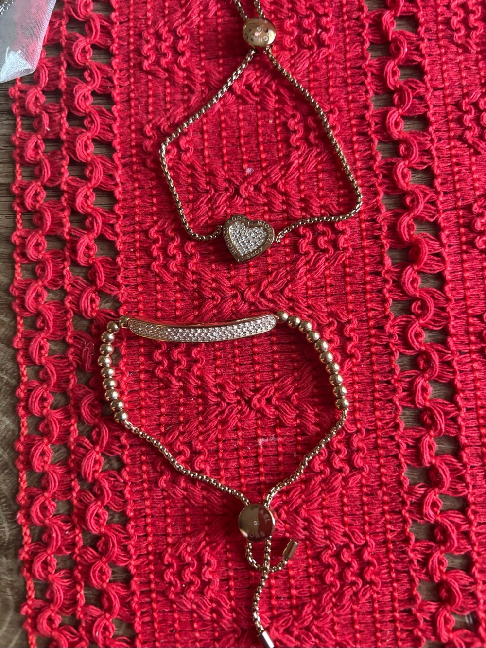 Gold-Tone Heart & Bar Adjustable Bracelet Set Michael Kohl’s